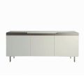 Sideboard with Body and Doors in Mdf 4-Foot Base Made in Italy - Coral