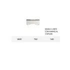 Sideboard with Structure in White Mdf 2 Iron Feet Made in Italy - Coral Viadurini