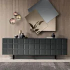 Indoor Sideboard with 4 Checkered Doors Made in Italy - Elisabetta Viadurini