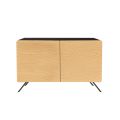 Living Room Sideboard with 2 or 3 Doors in Natural Ash Finish Made in Italy - Zehra