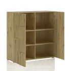 Living room sideboard with 2 hinged doors in oak finish - sodium Viadurini