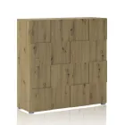 Living room sideboard with 2 hinged doors in oak finish - sodium Viadurini