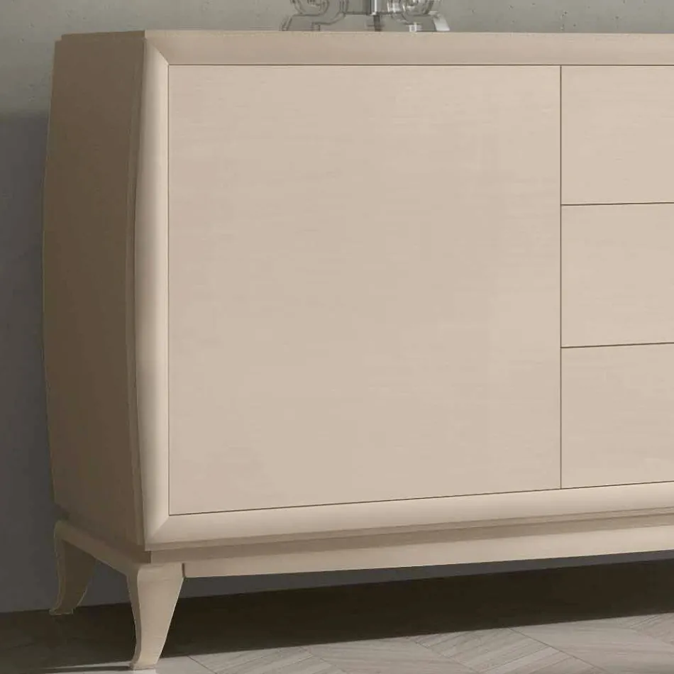 Living Room Sideboard with 2 Doors and 3 Drawers Made in Italy - Talinea Viadurini