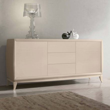 Living Room Sideboard with 2 Doors and 3 Drawers Made in Italy - Talinea Viadurini