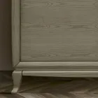 Living Room Sideboard with 2 Doors in Smoke Finish Made in Italy - Olenna Viadurini