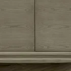 Living Room Sideboard with 2 Doors in Smoke Finish Made in Italy - Olenna Viadurini