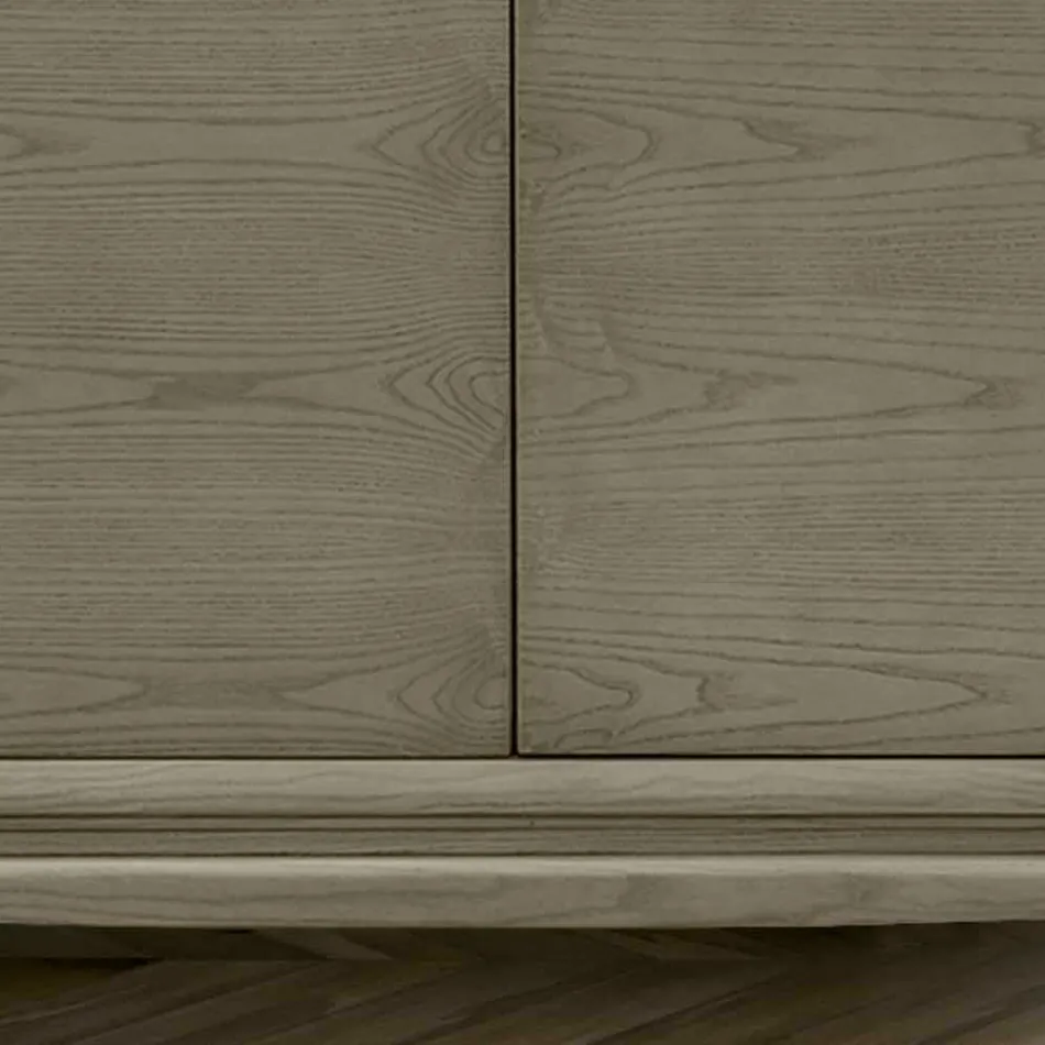 Living Room Sideboard with 2 Doors in Smoke Finish Made in Italy - Olenna Viadurini