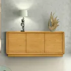 Avelia 3-Door Living Room Sideboard with Internal Shelf Made in Italy Viadurini