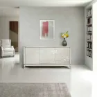 Lignia 3-Door Living Room Sideboard with Floral Engraving Made in Italy Viadurini
