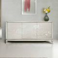 Lignia 3-Door Living Room Sideboard with Floral Engraving Made in Italy