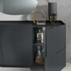 Living Room Sideboard with 3 Doors in Lacquered MDF Made in Italy - Elena Viadurini