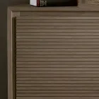 Smoke Finish Wooden Living Room Sideboard with Doors Made in Italy - Ramisia Viadurini