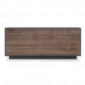 Living Room Sideboard in Matt Wood and HPL Laminate Made in Italy - Fiorenza