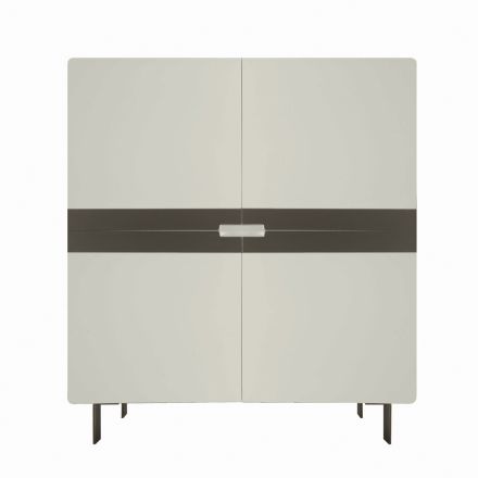 Living room sideboard in Mdf and 4-legged support Made in Italy - Teresina Viadurini