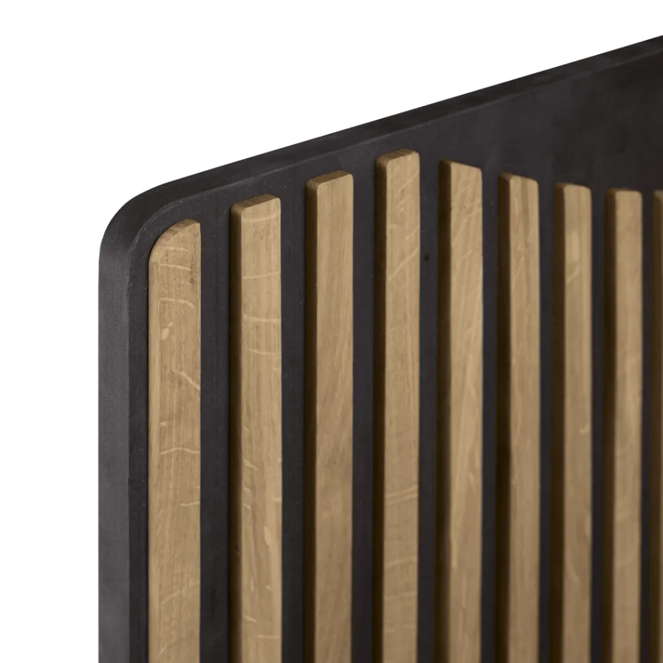 Living Area Sideboard with 3 Doors in Nordic Knotted Oak Finish - Linda Viadurini