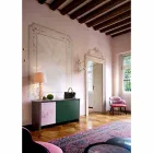 Design Sideboard in Gres with Structure in Wood and Mdf Made in Italy - Cunea Viadurini