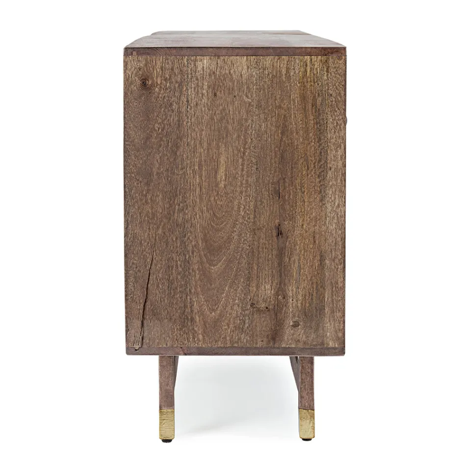 Ethnic Sideboard in Recycled Mango Wood and Acacia Homemotion - Auriel Viadurini