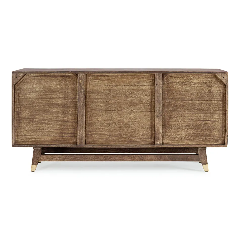 Ethnic Sideboard in Recycled Mango Wood and Acacia Homemotion - Auriel Viadurini