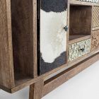 Ethnic Sideboard in Recycled Mango Wood and Acacia Homemotion - Auriel Viadurini