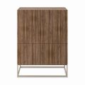Wooden Sideboard with Push-Pull Opening Doors Made in Italy - Salerno