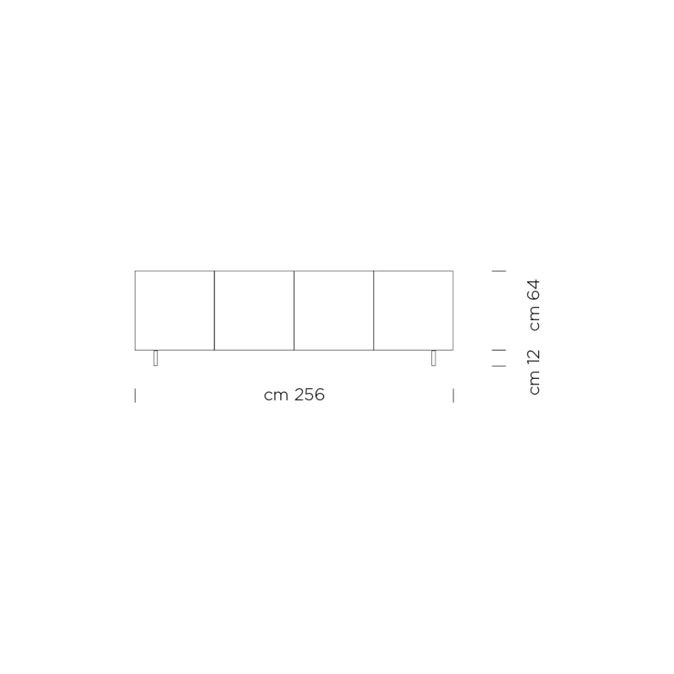 Sideboard in Ash Wood Handcrafted in Italy - Superb Viadurini