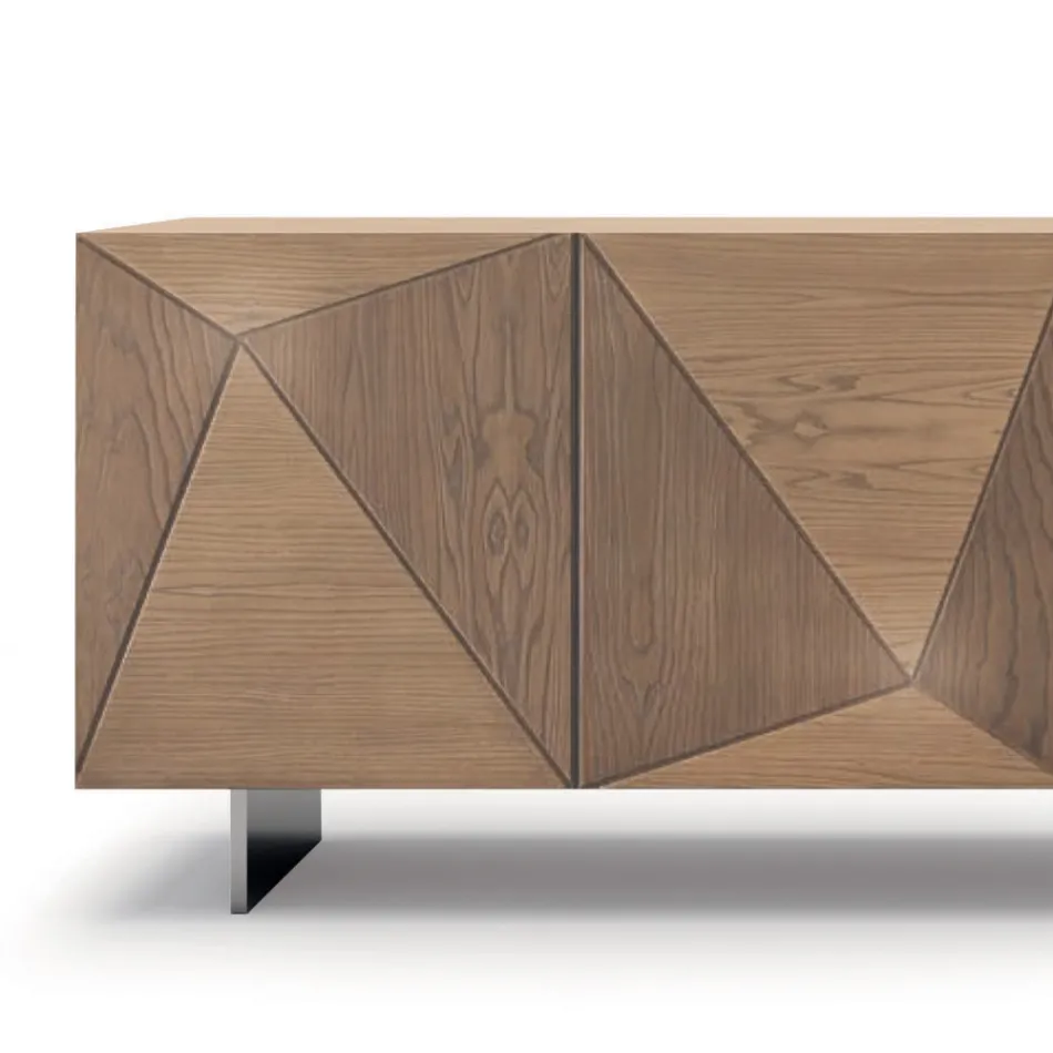 Sideboard in Ash Wood Handcrafted in Italy - Superb Viadurini