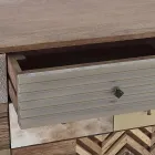 Sideboard in Mango Wood 2 Doors 4 Drawers Ethnic Style Homemotion - Auriel Viadurini