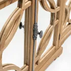 Aged Natural Pine Sideboard with Mirrored Doors - Agnone Viadurini