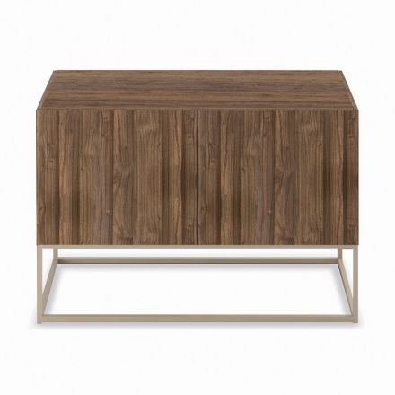 Sideboard in Canaletto Walnut Veneer Made in Italy - Salerno Viadurini