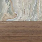 Sideboard in fir blockboard with Canaletto walnut veneer - Salerno Viadurini