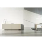 Mdf Sideboard with Plinth Base and Decorated Door Made in Italy - Deodara Viadurini