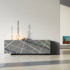 Sideboard in Matt Mud Lacquered Mdf with Plinth Base Made in Italy - Arise Viadurini