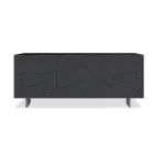 Modern Sideboard in Veneered Ash Wood Made in Italy - Galassia Viadurini