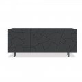 Modern Sideboard in Veneered Ash Wood Made in Italy - Galassia
