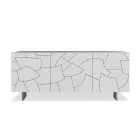Modern Sideboard in Veneered Ash Wood Made in Italy - Galassia Viadurini