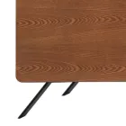 Living room sideboard Mdf structure and solid wood 4 doors Made in Italy - Rosalba Viadurini