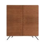 Living room sideboard Mdf structure and solid wood 4 doors Made in Italy - Rosalba Viadurini