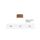 Living Room Sideboard in Mdf and Solid Wood 2 or 3 Doors Made in Italy - Chamber Viadurini