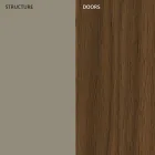 Living room sideboard in lacquered MDF 3 doors with silk-screened inlays - Saronno Viadurini