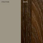 Living room sideboard in lacquered MDF 3 doors with silk-screened inlays - Saronno Viadurini