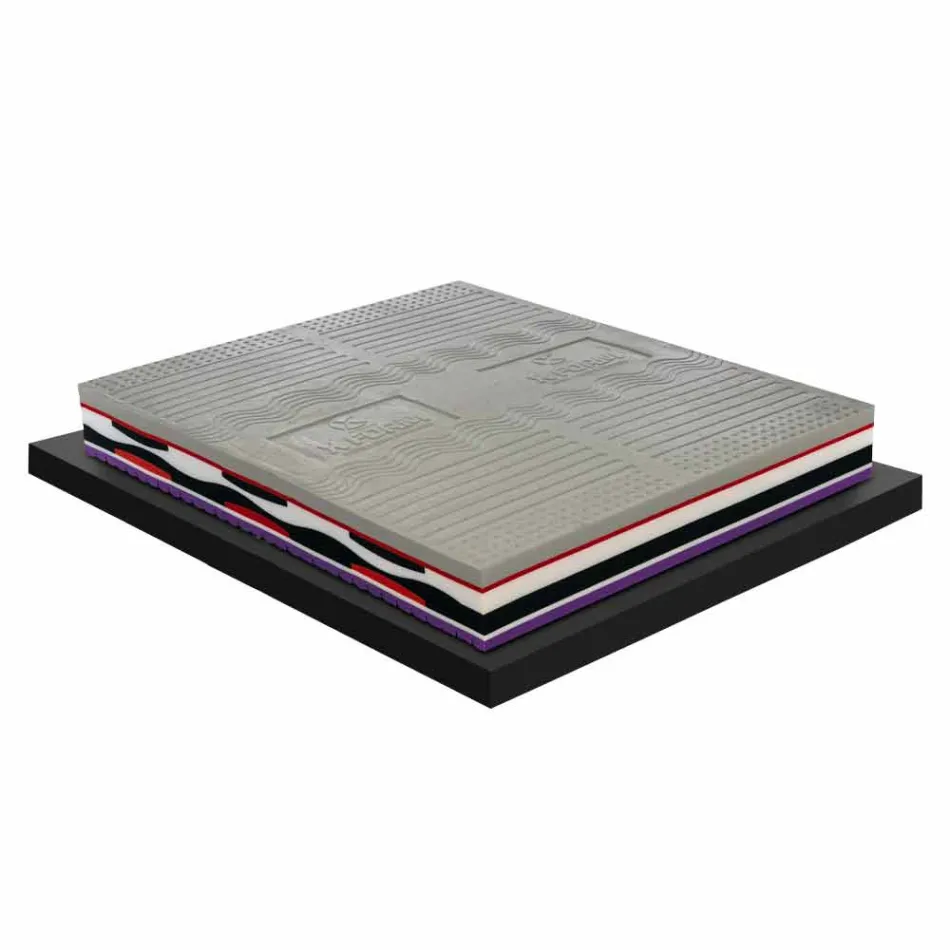 High Density Memory Xform Double Mattress Made in Italy - Silvestro Viadurini