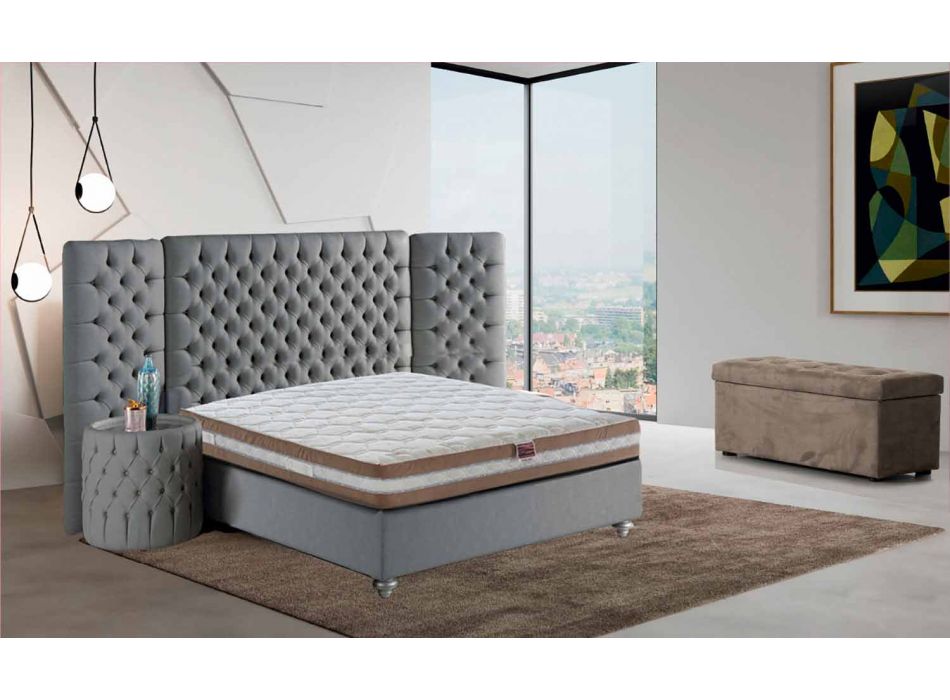 Memory Xform Double Mattress 25 cm high Made in Italy - Charcoal