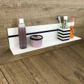 White Corian Wall Shelf L 35 or L 60 cm Made in Italy Quality - Elono