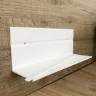 White Corian Wall Shelf L 35 or L 60 cm Made in Italy Quality - Elono Viadurini