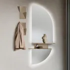 Rual Wall Shelf with Two Metal Shelves in Three Colors Viadurini