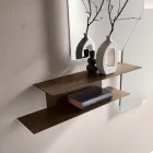 Rual Wall Shelf with Two Metal Shelves in Three Colors Viadurini