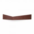 Design Wall Shelf in Plywood and Metal with Coat Rack - Berema