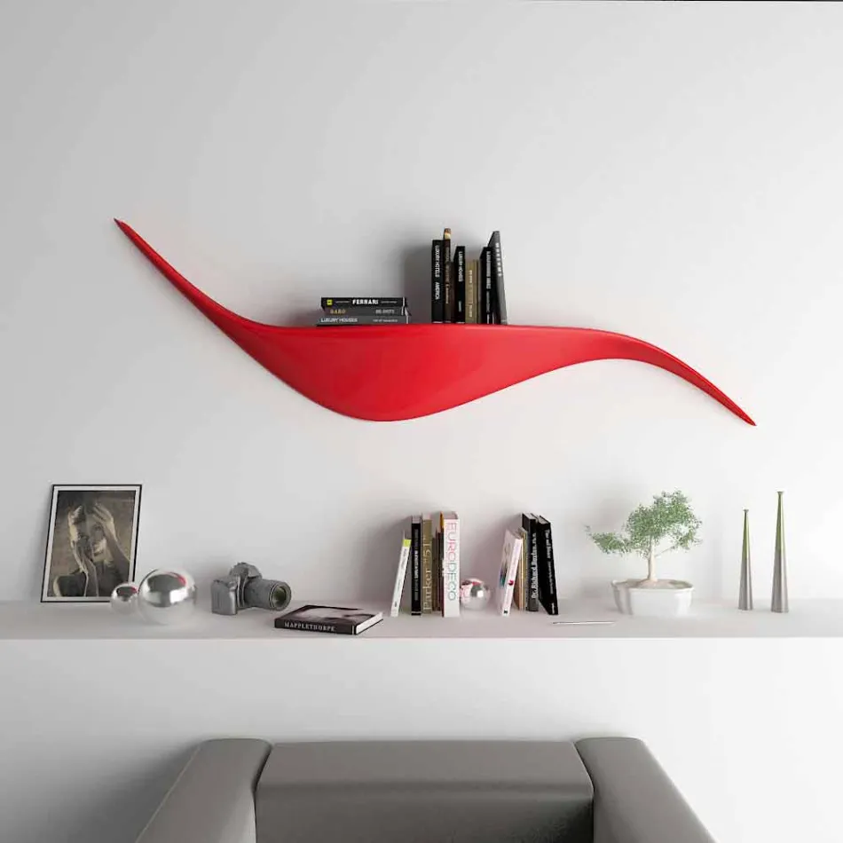 Modern design wall shelf made in Italy, Tuscania Viadurini