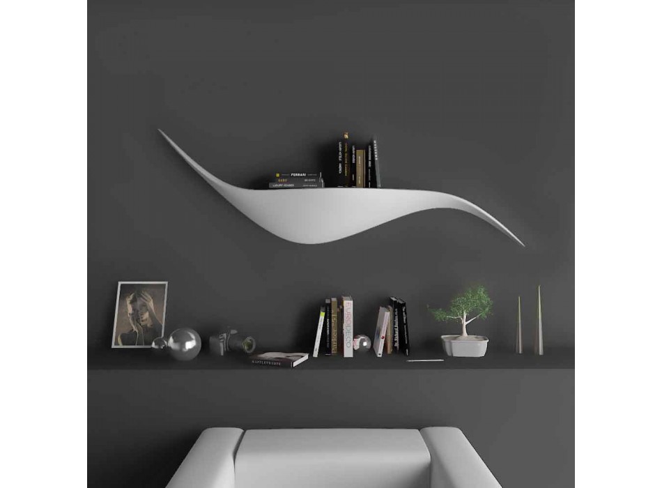 Modern design wall shelf made in Italy, Tuscania Viadurini