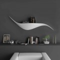 Modern design wall shelf made in Italy, Tuscania